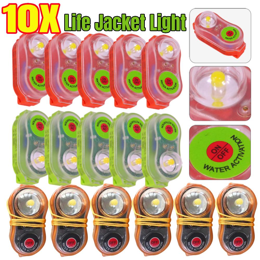 Life Jacket - 1-10 Stuks Led Lithium Reddingsvest Lamp