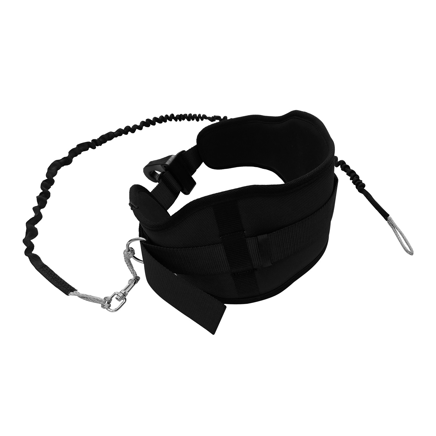 Surfboard Leash - Nieuwe opgerolde surfplankriem met snelontgrendeling, taille-/borstband,