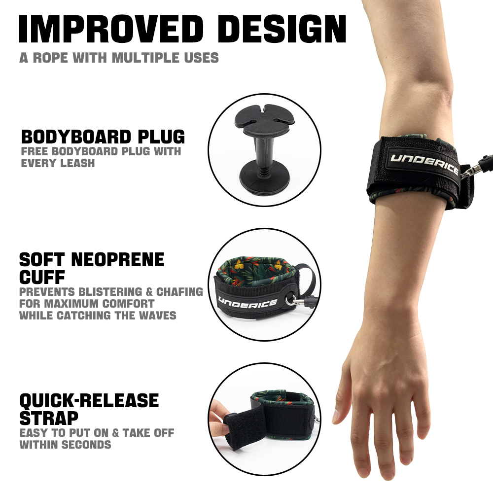 TPU Surfboard Leash Verstelbar - Surfboard Leash recensie en prijs