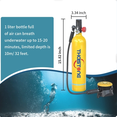 THAISTONE 1L duikfles met hand - Diving Mask recensie en prijs