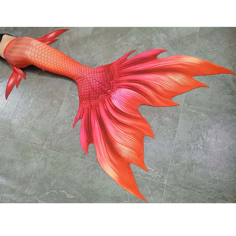 Oranje Vrouw Zeemeermin Staart - Swim Fins recensie en prijs